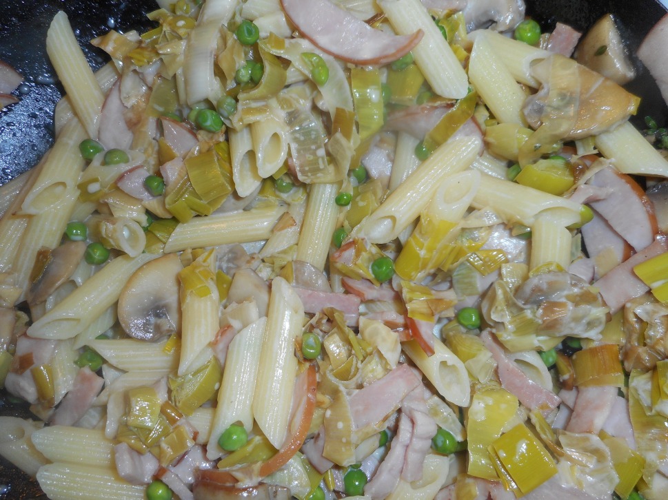 leeks with canadian bacon 003