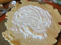crust with flour